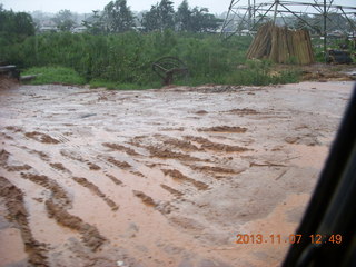 Uganda - drive back to Kampala - rain