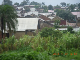 Uganda - drive back to Kampala - rain