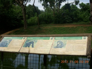 Uganda - Entebbe - Uganda Wildlife Education Center (UWEC) signs