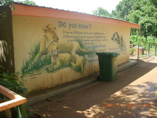 Uganda - Entebbe - Uganda Wildlife Education Center (UWEC) sign