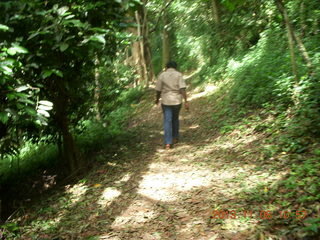 Uganda - Entebbe - Uganda Wildlife Education Center (UWEC) - our guide along trail