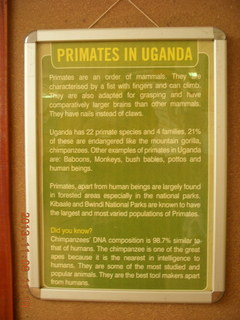 Uganda - Entebbe - Uganda Wildlife Education Center (UWEC) sign