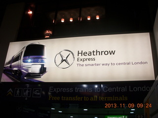 Heathrow Airport express train