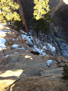 2111 8gt. Zion National Park - Angels Landing hike - Adam's back