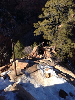 2117 8gt. Zion National Park - Angels Landing hike - Adam