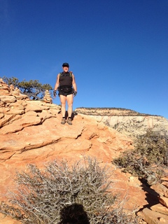 2126 8gt. Zion National Park - Angels Landing hike - Adam at the top