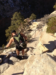 2147 8gt. Zion National Park - Angels Landing hike - descending - Adam