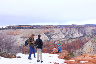 2202 8gu. Zion National Park - Cable Mountain hike end view - Shaun, Brian, Adam