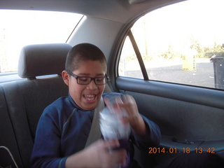 522 8hj. Gaby in Betsy's car
