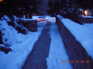 525 8j8. snow with downed wires at Betsy's place