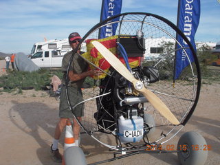 Motown - Arizona Flying Circus - preparing for my powered-parachute ride
