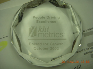 Khimetrics paperweight