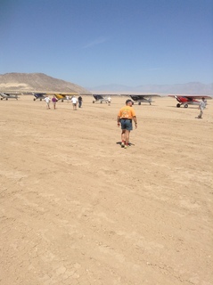 Ocotillo airstrip (L90) - Adam and Carbon Cubs in a row