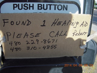 found 1 hearing aid - nice person