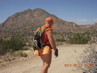 112 8ld. Bagdad hike (my old running loop) - Adam (back) - tripod and timer