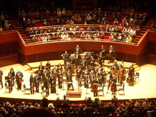 Philadelphia Orchestra facing us