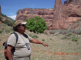 Canyon de Chelly - Spider Rock hike - our guide Dan