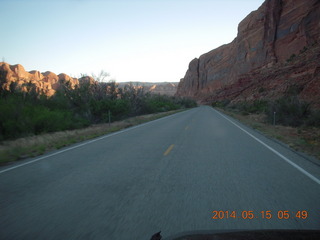 highway 279 drive to Potash Road Canyonlands National Park - Shaefer switchbacks drive