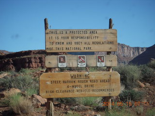 Potash Road drive signs