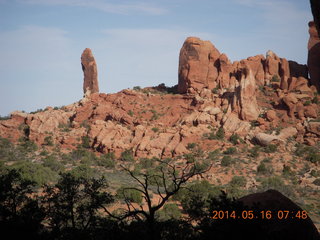 50 8mg. Arches National Park - Devil's Garden hike Dark Angel from Double O Arch