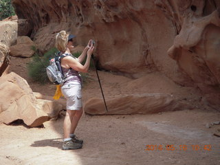 111 8mg. Arches National Park - Devil's Garden hike - Chris taking a picture