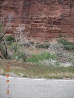 176 8mg. drive to Fisher Tower along highway 128