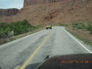 179 8mg. drive to Fisher Tower along highway 128