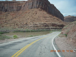 182 8mg. drive to Fisher Tower along highway 128