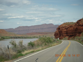 188 8mg. drive to Fisher Tower along highway 128