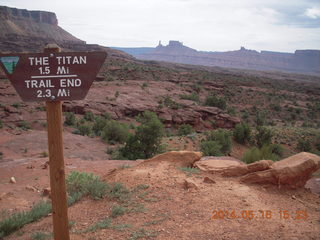 206 8mg. Fisher Tower hike - trailhead