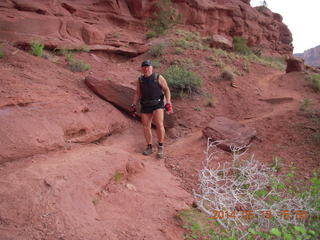 238 8mg. Fisher Tower hike - Adam (tripod and timer)