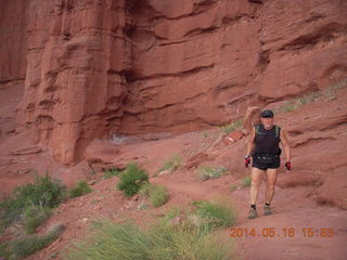 244 8mg. Fisher Tower hike - Adam (tripod and timer)