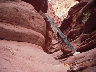 275 8mg. Fisher Tower hike - ladder