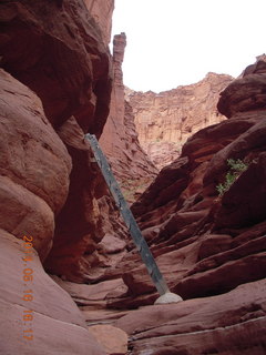 276 8mg. Fisher Tower hike - ladder