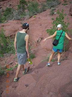 313 8mg. Fisher Tower hike - other hikers