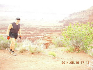 2343 8mg. Fisher Tower hike - Adam (tripod and timer)