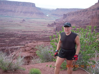 2345 8mg. Fisher Tower hike - Adam (tripod and timer)
