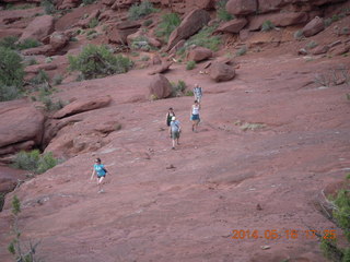 359 8mg. Fisher Tower hike - hikers