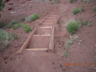 362 8mg. Fisher Tower hike - horizontal ladder