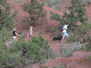 372 8mg. Fisher Tower hike - other hikers