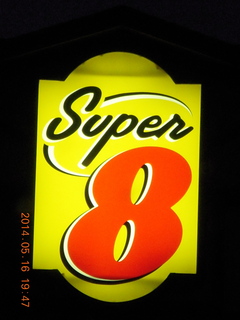 401 8mg. Super 8 motel sign