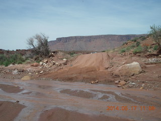 Onion Creek drive - the creek with funny thing sticking up