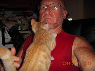 267 8pf. Adam and my kitten Max