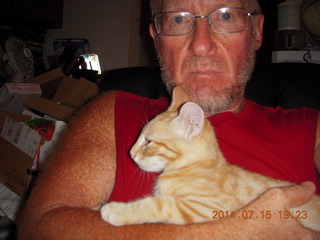 270 8pf. Adam and my kitten Max