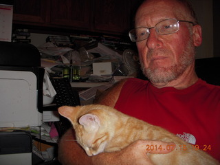 272 8pf. Adam and my kitten Max