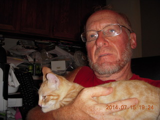 273 8pf. Adam and my kitten Max