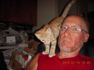 276 8pf. Adam and my kitten Max