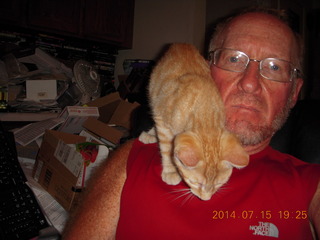 278 8pf. Adam and my kitten Max