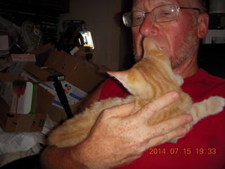 279 8pf. Adam and my kitten Max