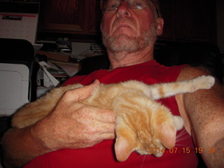 284 8pf. Adam and my kitten Max